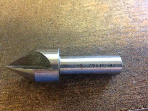 7//8/" 60 DEGREE HIGH SPEED STEEL 3 FLUTE COUNTERSINK