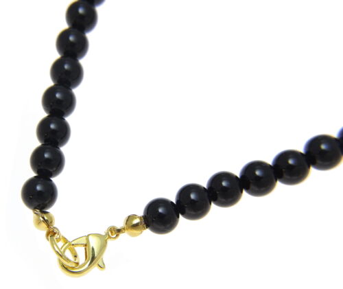 GENUINE NATURAL BLACK CORAL BEAD BALL STRAND NECKLACE 6MM 16" 32" 