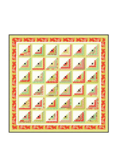 Scarlet /& Sage My Log Cabin 2 Quilt Kit by Fig Tree /& Co Joanna Figueroa