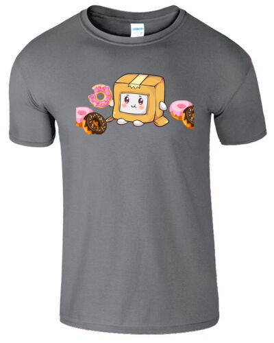 Lankybox Kids T Shirt Foxy Cuadrado Donut youtuber Merch Gamer Chicos Chicas Camiseta Top