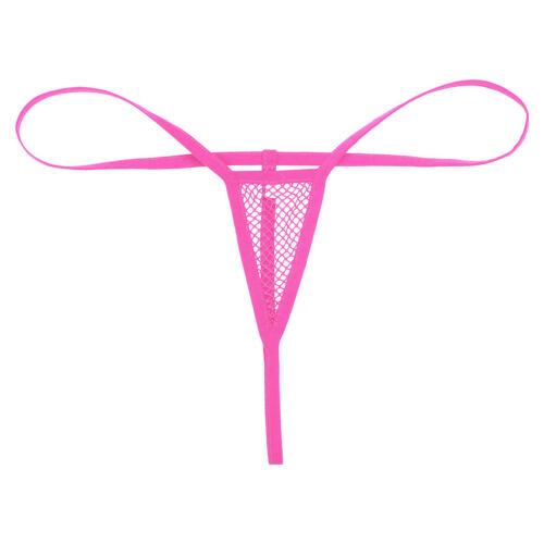 Womens Fishnet Mini Bikini Tanga T-Back Panties Micro G-string Thongs Underwear