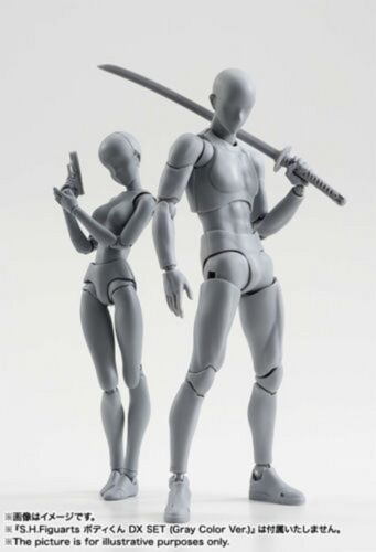 Body Kun DX Set Male Gray Color Variable Doll PVC Figure Model SHF S H Figuarts