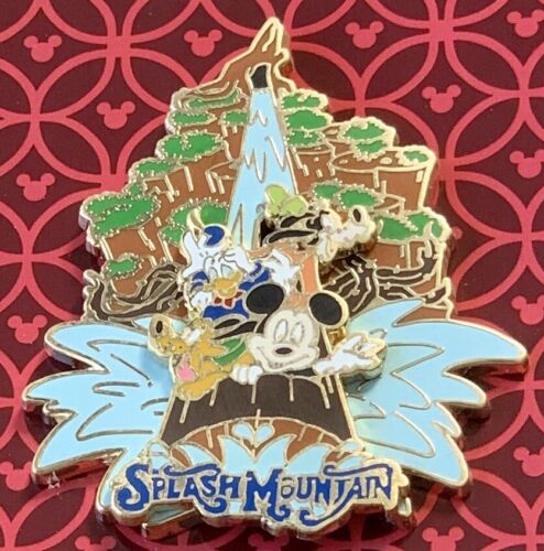 Disney Splash Mountain Slider Parks Collection Pin Mickey & Friends SOLD OUT-New 