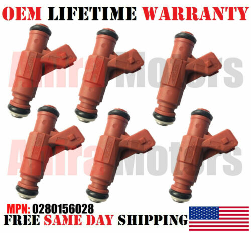 OEM BOSCH 6 Fuel Injectors for 2001-2004 Ford Explorer Mercury Mountaineer 4.0L
