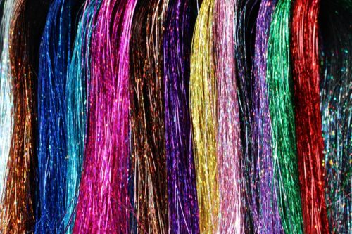 13 Colors Flashabou Holographic Tinsel Laser Mylar Sparkle Fly Tying Materials