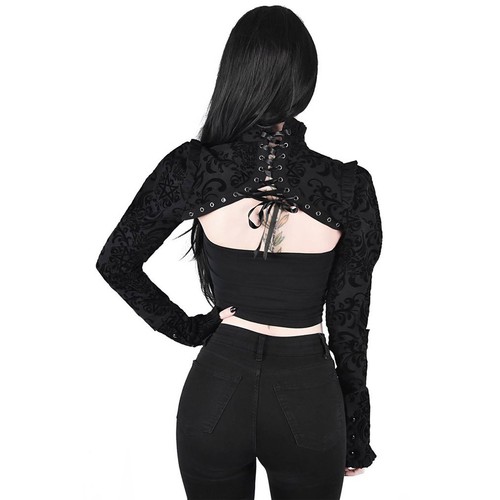 Bloodlust Schnürung Killstar Gothic Goth Okkult Victorian Vintage Bolero Top