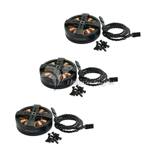 3PCS DYS BGM5208-200 Gimbal Hollow Shaft Brushless Motors for 5D2 DSLR 800-1500g