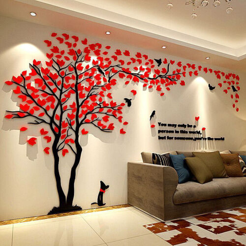 3D Flower Tree Home Room Art Decor DIY Wall Sticker Removable Decal Vinyl MurP0