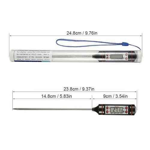 Digital Food Thermometer Probe Cooking Meat Kitchen Temperature BBQ Turkey Milk