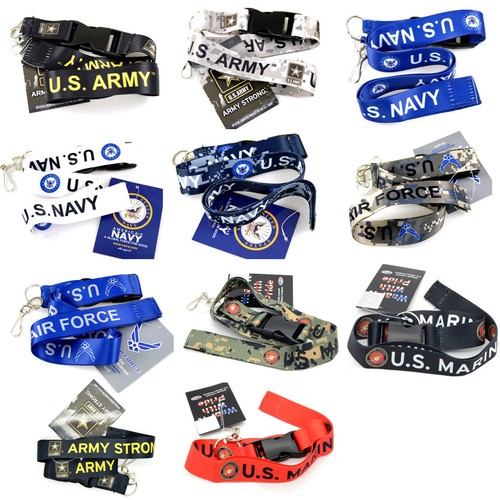 Official Licensed Products Military U.S.Army,Navy,Air Force,U.S.Marine Lanyards