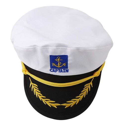 Captain Anchor Sailor Hat Navy Fancy Dress Yacht Costume Sea Cap Fishing WO