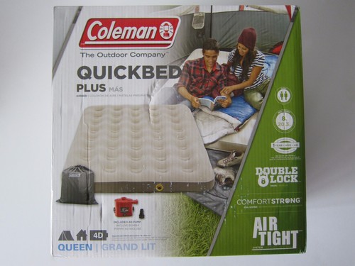 COLEMAN 2000021138 QUEEN SINGLE HIGH FLOCKED QUICKBED WITH 4D PUMP New