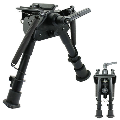 HOT Adjustable 6/" to 9/" Adjustable Pivot Rotating Spring Return Rifle Bipod