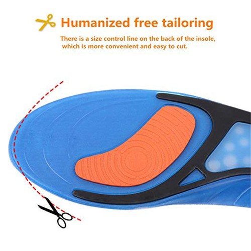 Silicone Gel Insole Orthotic Flat Feet Arch Support Foot Shoe Pad Sports Inserts