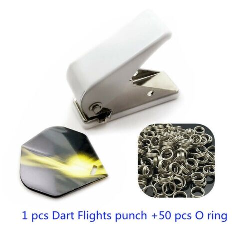 Professional Dart Flight Punch+50pcs Dart/'s Shaft Metal Ring Darts Accessory BQ