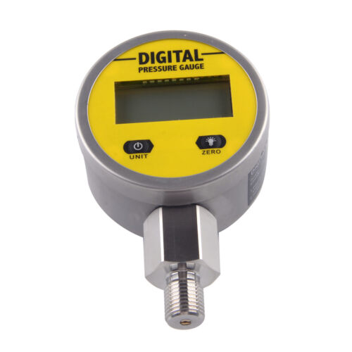 Lcd digital manómetro hidráulica presión visualización 250bar 25mpa 3v 3600psi bsp1//4 nuevo
