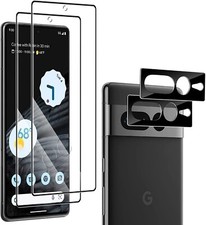 2X 3D Schutzglas ( Display + Kamera ) für Google Pixel 7 Pro Panzerfolie Full 9H