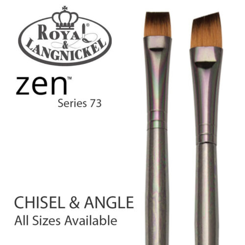 Chisel Blender /& Angle Shader Royal /& Langnickel Zen All Media Paint Brush S73