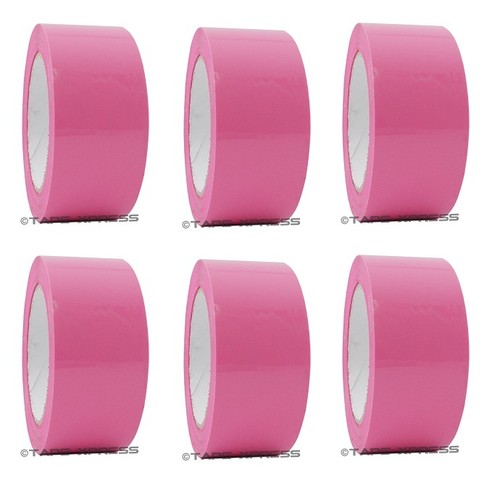 2/" x 110 yd Pink 6 Rolls Packaging Packing Tape Carton Sealing Free Shipping
