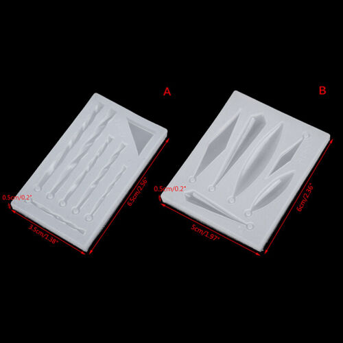 DIY Earring Necklace Pendant Silicone Mold Epoxy Resin Molds Jewelry Tool0U