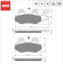 /< TRIDENT 900cc 1x Set TRIUMPH 900 TRIDENT /> SINTERED REAR BRAKE PADS 92-99