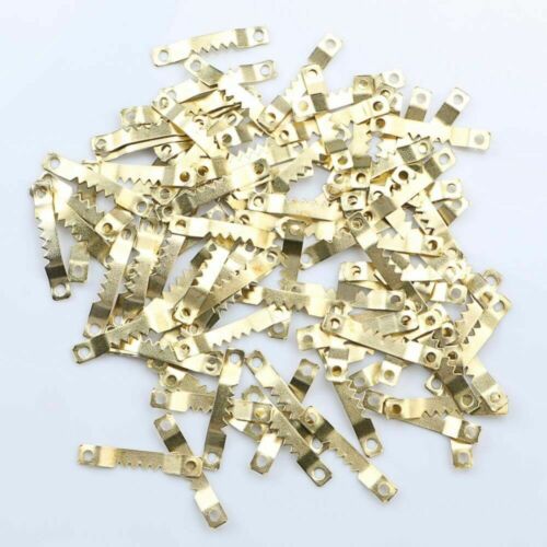 new 50/100pcs Saw Tooth Hangers Oil Painting Picture Frame Hooks Hanging 41x7mm 