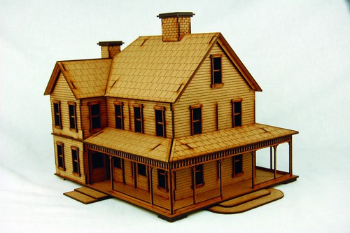 D046 Old West Cowboy Building CATTLE BARON’S RANCH HOUSE 25mm 28mm Terrain