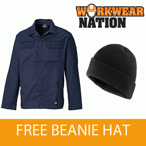 Dickies Redhawk Casual Lavoro Giacca wd954 BLU NAVY-Gratis Cappello Beanie