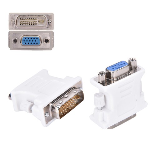 1Pc DVI-D Digital Dual Link Male 24+1 To VGA Female Adapter Computer Converter