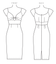 vestido de ojo de cerradura Butterick Sewing Pattern del frente se reunieron-pérdidas de B6413
