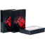 Playing cards poker game foil set plastic qality waterproof red black deck