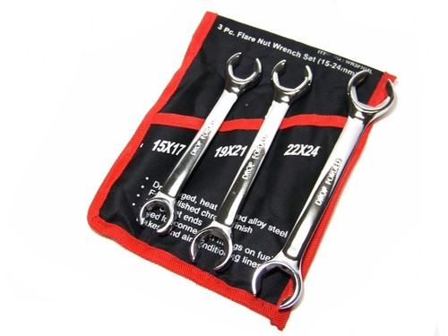 24MM Open End Wrench kit 17 21 19 3 pc Flare Nut Wrench Set Metric 15 22