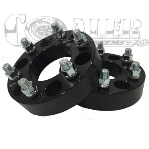 Set of 2 Wheel Spacers Black 1.5" 6x135 Bolt Pattern Fits Ford F150 Expedition 