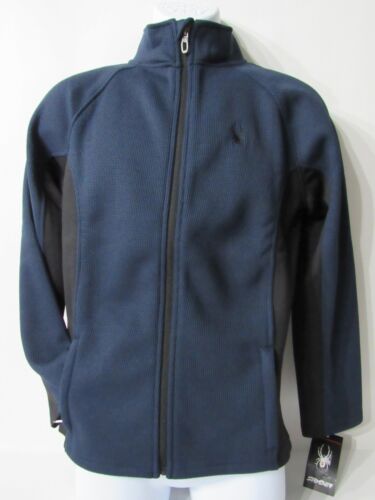 Spyder Constant Core Waffle-Knit Full Zip Sweater Jacket KIDS Boys size M L XL