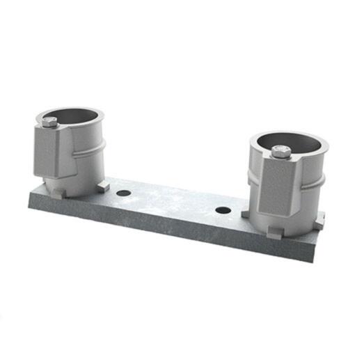 Perma-Cast Pool Deck Anchor Channel Assembly 3" Aluminum Sockets 8" Spacing 