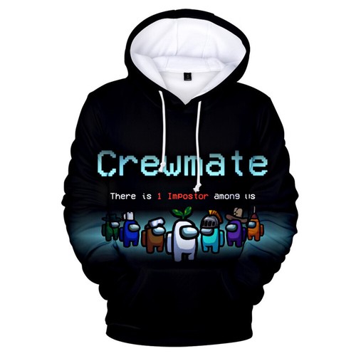 Impostor Among Us Game Kids Boys Girls Hoodie Hooded Sweatshirt Pullover Tops