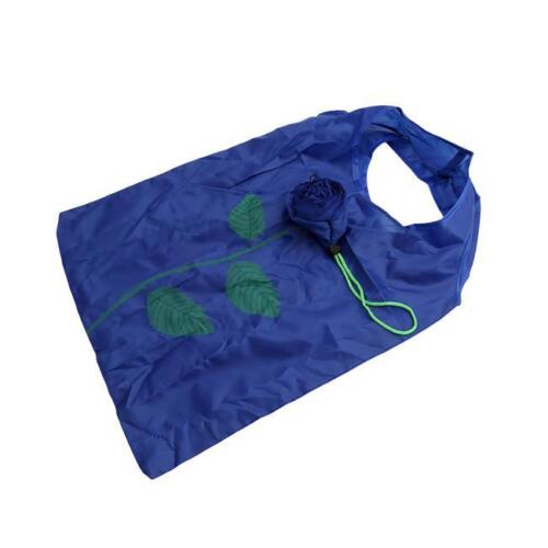 Portable Shopping Bag Folding Rose Flower Shape Eco-friendly Reusable Tote JD