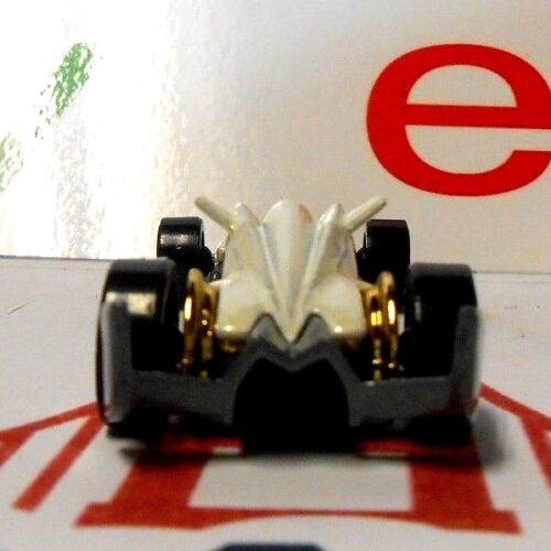 2007 Hot Wheels Mystery Car F-Racer {White With Gold Rims} Race Car LOOSE!!!