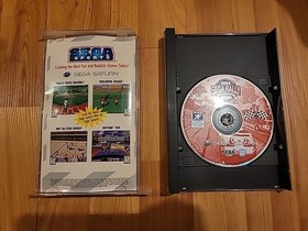 Sega Rally Championship (Sega Saturn, 1995) CIB, Tested, Damaged Case See Pics