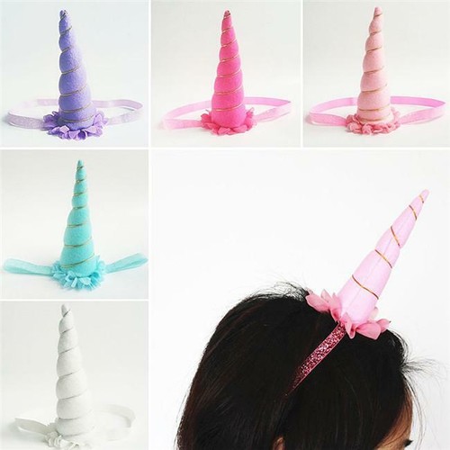 Unicorn Horn Head Party Hair Headband Fancy Dress Cosplay Costume New LA