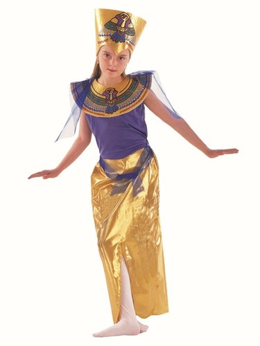 Ragazza Egiziana Regina Del Nilo Per Bambini Costume Outfit 4 5 6 7 8 9