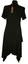 JB 40 42 44 46 48 50 Sahnestück Edles langes Zipfel Stretch Kleid SCHWARZ C114