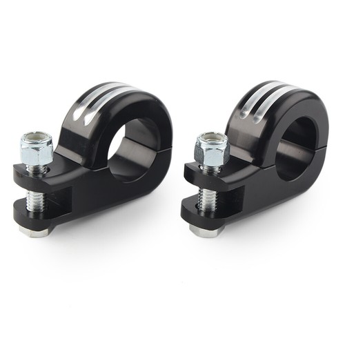 1.25/" Highway Foot Peg Mounts Black Fit Harley Touring Road King Engine Bars New