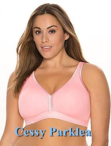 "CACIQUE" Cotton/Lycra Pink White Beige Non-padded Wire Free Stretchy Cups Bras 