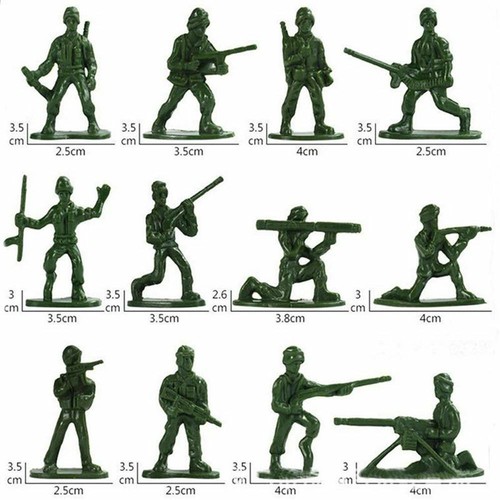 Aircraft Turret Tanks Plastic Soldiers Army Men Figures Military Toy 12 Poses