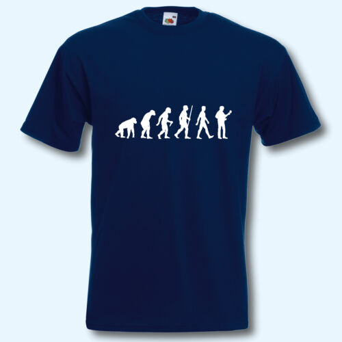 guitare musiciens s-xxxl Evolution guitariste motif 3 Fun-shirt musique T-shirt