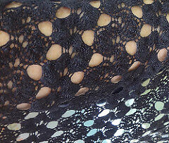 Tissu en dentelle coton poly et mélanges de rayonne par 1/2 mètre-Crochet Hippie Style 