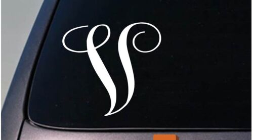 LETTER V 6/" monogram sticker decal truck car window teach craft initials *D793*