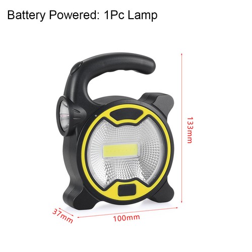 Camping Emergency Flood Lamp LED COB Work Light USB Rechargeable Floodlight