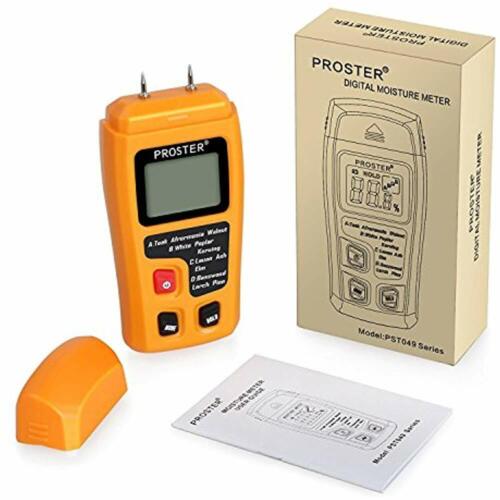 Handheld Wood Moisture Test Meter LCD Tester For Detector Firewood Paper Include
